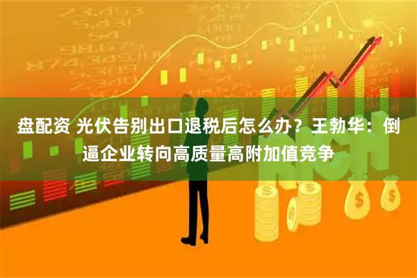 盘配资 光伏告别出口退税后怎么办？王勃华：倒逼企业转向高质量高附加值竞争