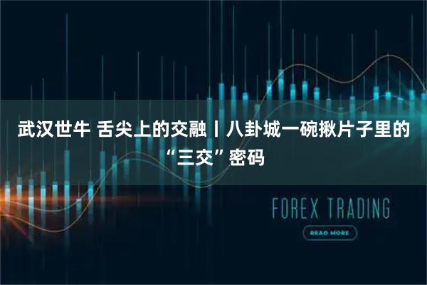 武汉世牛 舌尖上的交融丨八卦城一碗揪片子里的“三交”密码