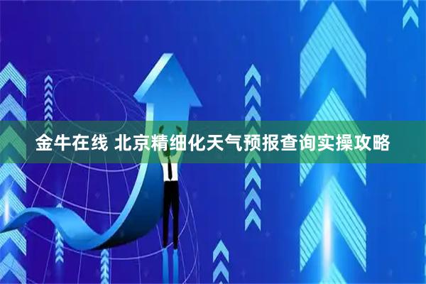 金牛在线 北京精细化天气预报查询实操攻略